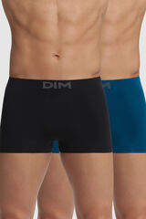 DIM Pacote de 2 boxers masculinos de microfibra sem costura estampado