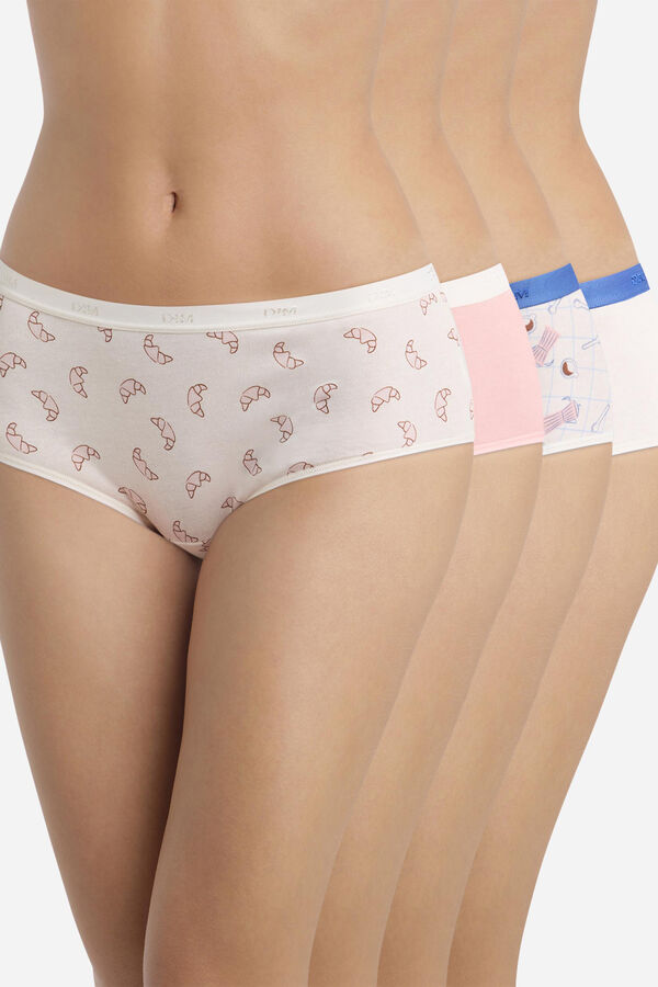 DIM Pack de 4 boxers DIM Pockets Algod&atilde;o estampado