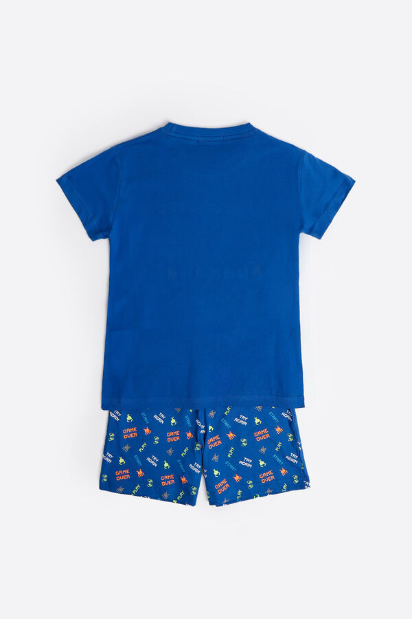 Womensecret DIVER Insert Coin short-sleeved pyjamas for boys Blau