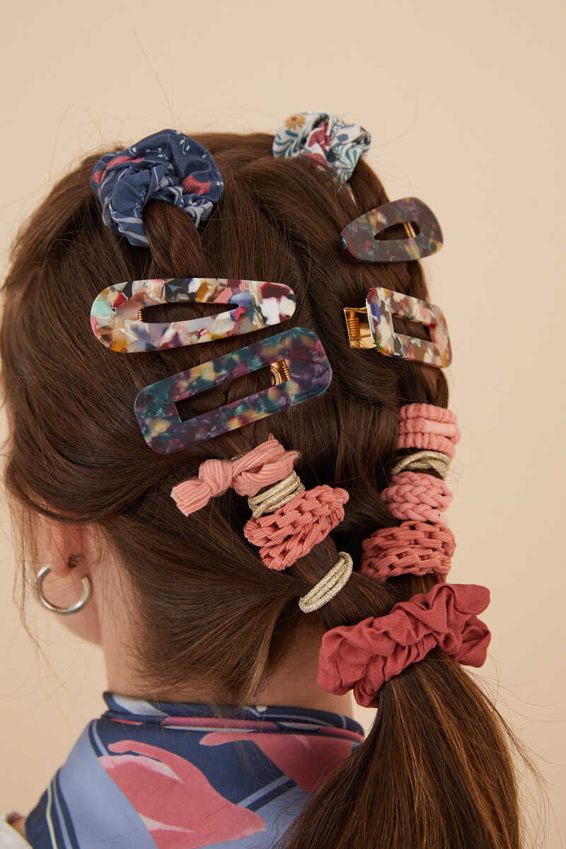 Womensecret Pack of multicoloured hair bands printed
