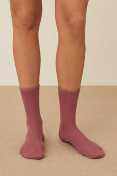 Womensecret Középhosszú zokni rózsaszín