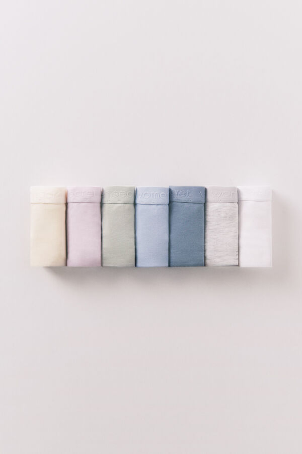 Women'secret Paket od 7 klasičnih pamučnih gaće sa logo Print