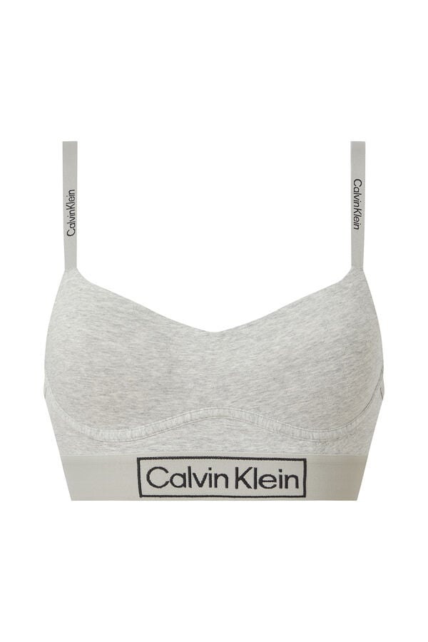 Calvin Klein Jeans UNLINED BRALETTE Gris - Ropa interior Sujetador