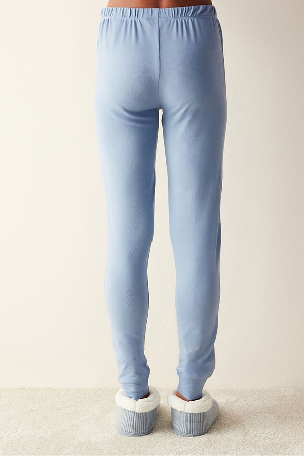 Womensecret Long thermal trousers bleu