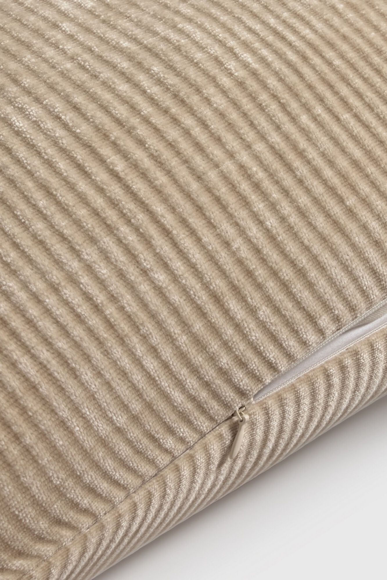 Textura Gerippter Samt-Kissenbezug