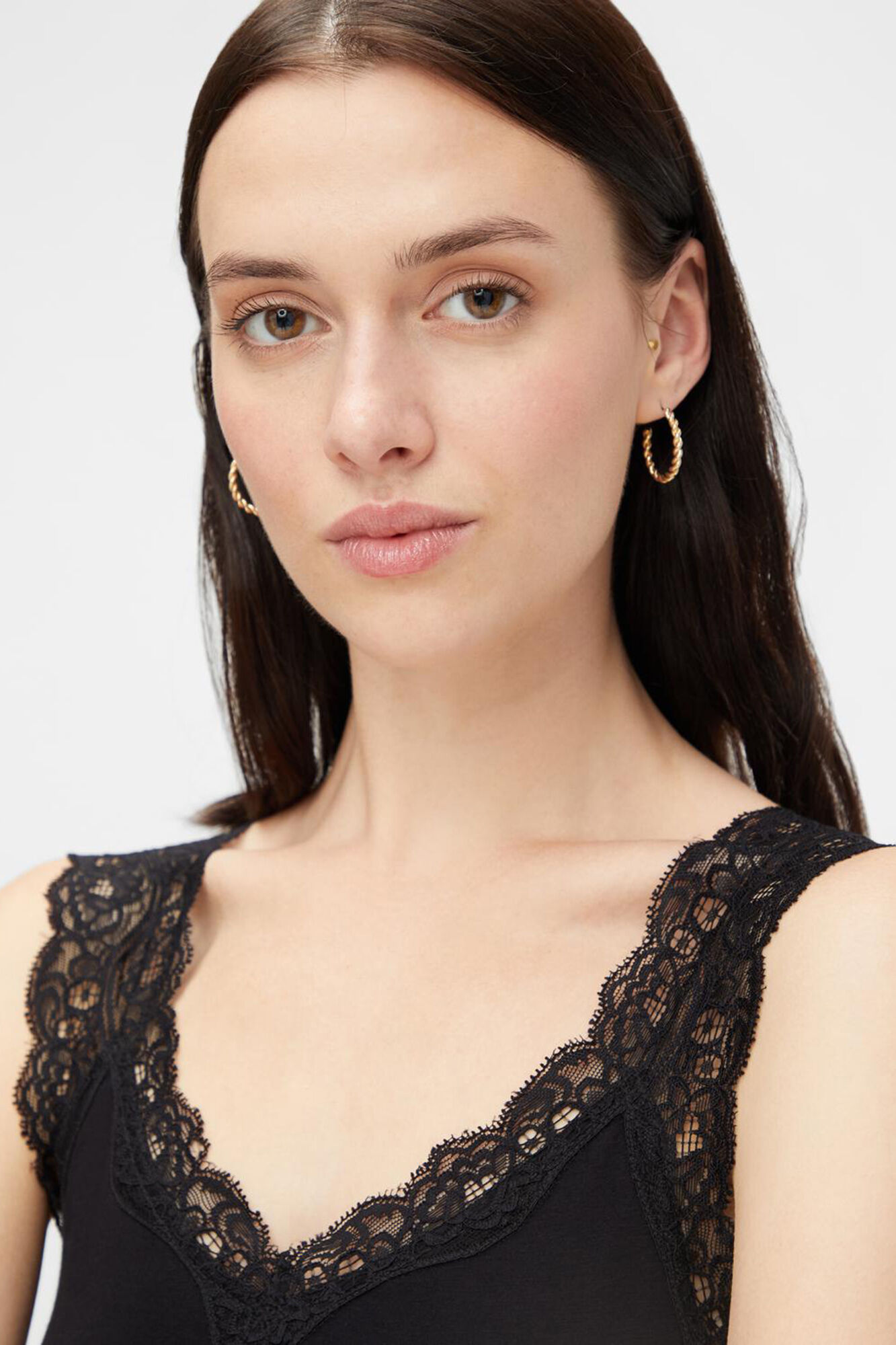 Pieces Oberteil mit aus Spitze