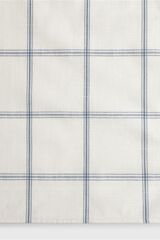 Textura Plaid resin-coated anti-stain tablecloth blue