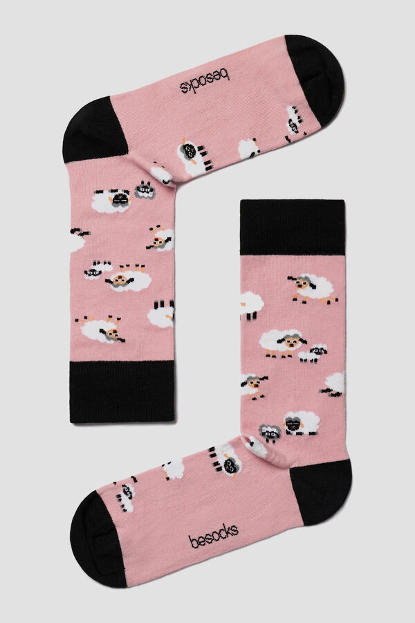 Womensecret Long pink socks in organic cotton Ružičasta