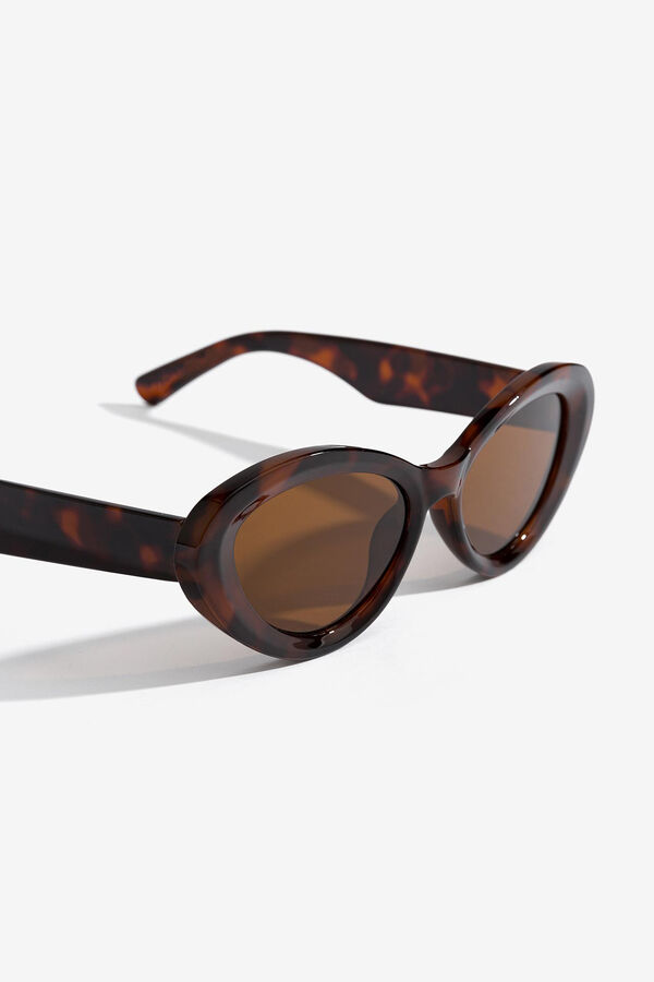 Vilanova &Oacute;culos de sol redondos estilo olho de gato cru