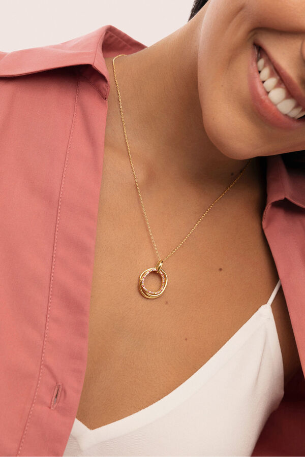 Singularu Oria Colors Gold Plated Necklace printed