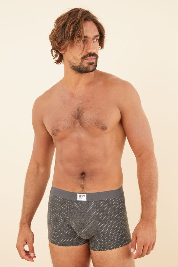 Womensecret 2-pack printed cotton boxers grey