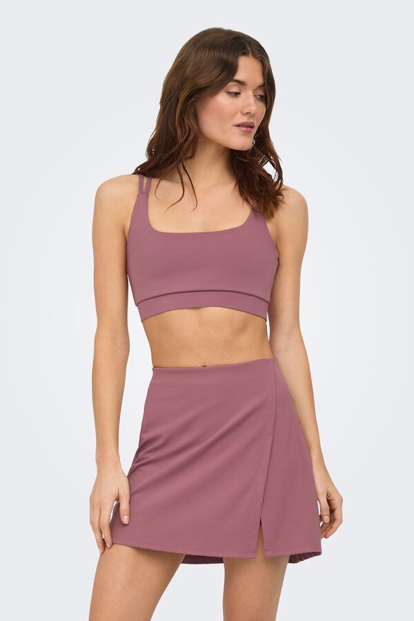 Only Play Sujetador deportivo detalle Mesh fucsia