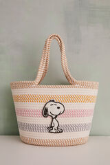 Womensecret Snoopy cotton basket bag S uzorkom