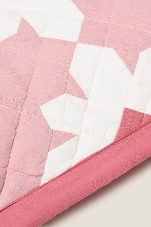 Womensecret Floral patchwork cushion cover rózsaszín
