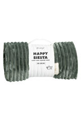 Mr. Wonderful Beige Happy Siesta blanket imprim&eacute;