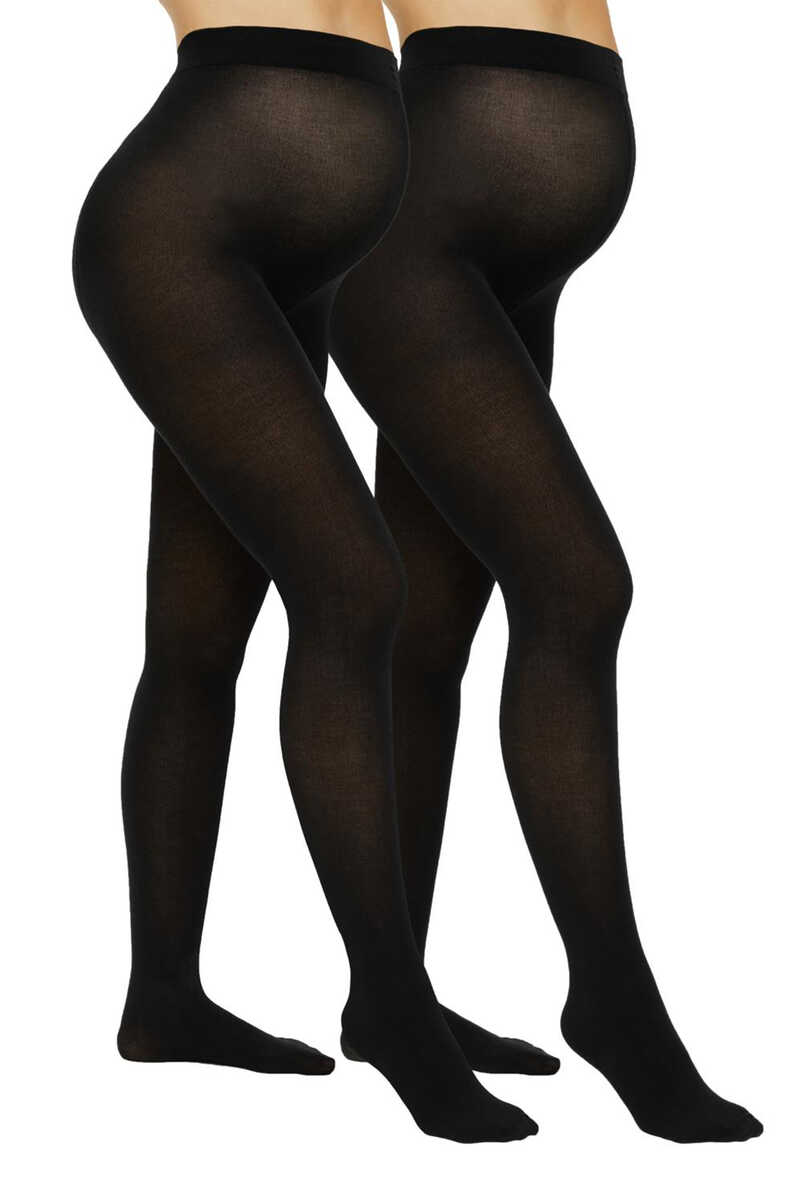Womensecret Two-pack maternity tights noir