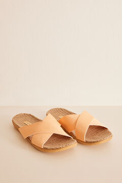Womensecret Orange crossed straps slippers Narančasta