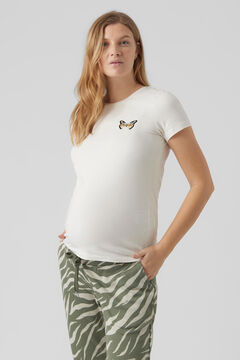 Womensecret Camiseta de manga corta maternity blanco