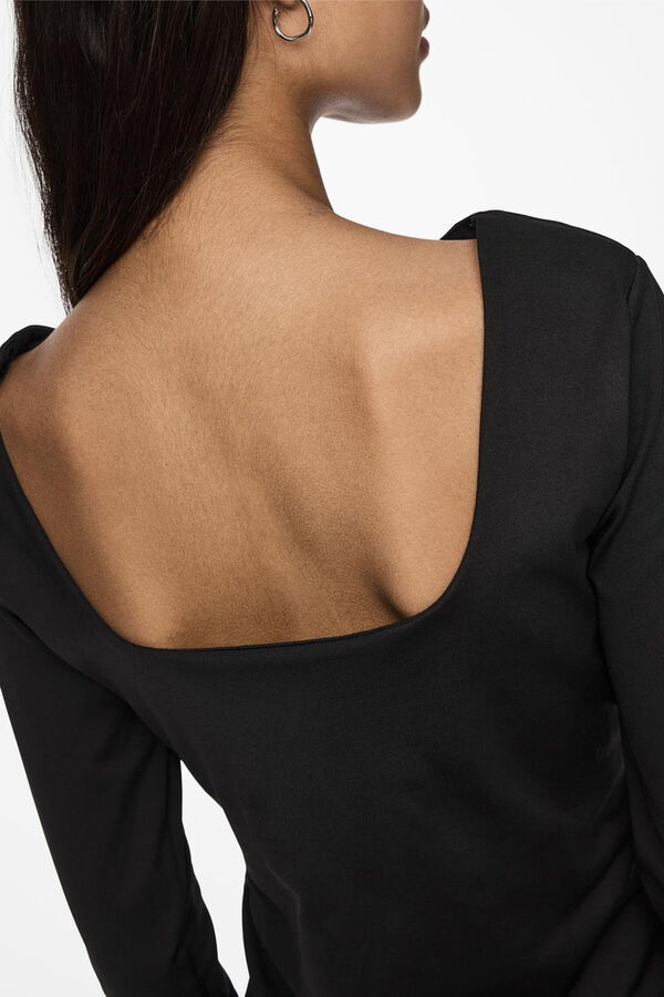 Womensecret reversible long sleeve bodysuit black