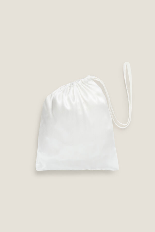 Womensecret Silk and sateen pillowcase blanc