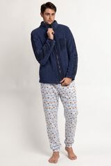 Admas Robe de homem Ski Club castanho