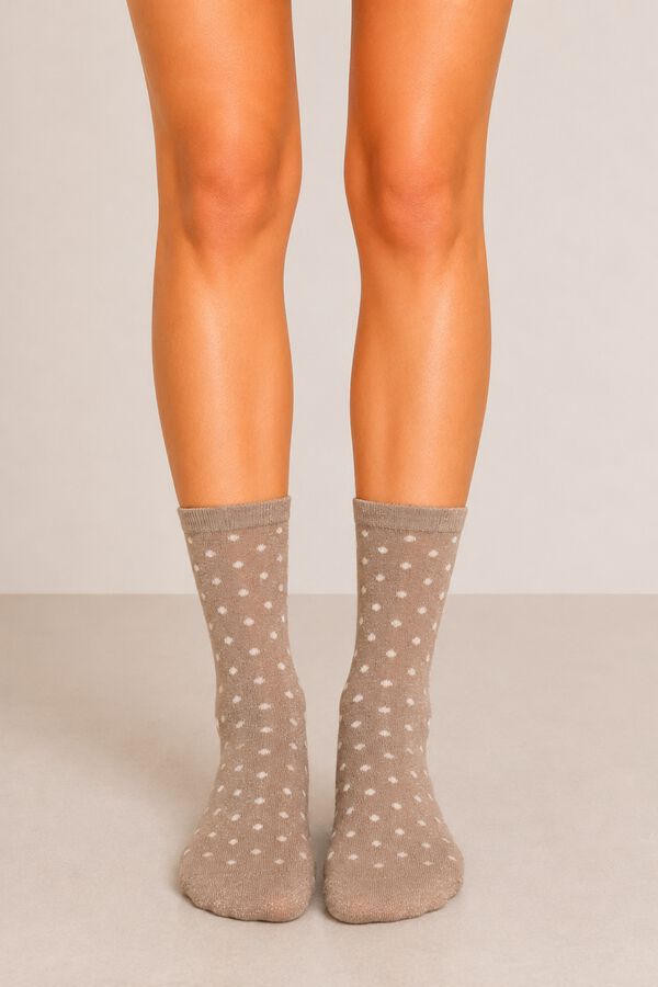 Pieces Lurex socks nude