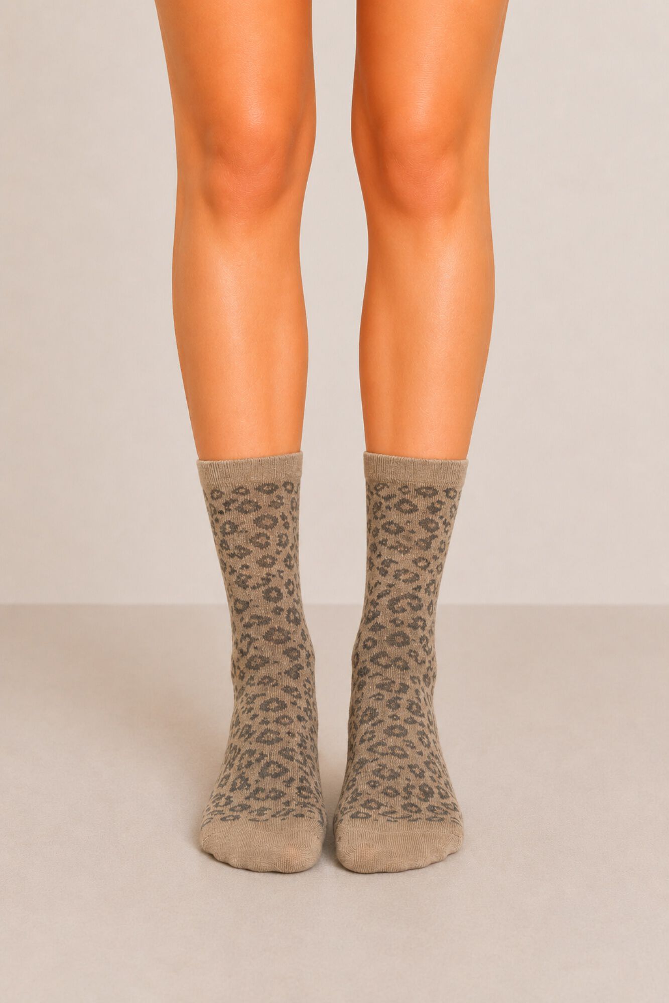Pieces Socken mit Animal-Print und Lurex