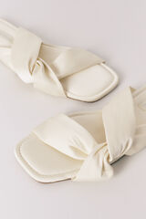 Women'secret Pantoufles satin n&oelig;ud jaunes imprim&eacute;