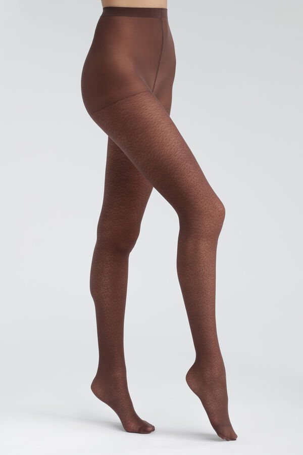 DIM Fantasy Style Le Leo Stockings - Brown nude