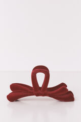 Women'secret Pince &agrave; cheveux grande &agrave; n&oelig;ud bordeaux rouge