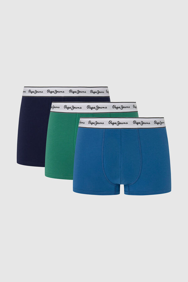 Womensecret 3-Pack Regular Fit Boxers Blau