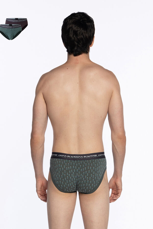 Punto Blanco Pack 2 slips de bamb&uacute; y algod&oacute;n, Treetop estampado