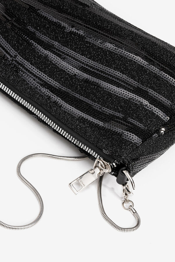 Vilanova Bolso de Fiesta con Lentejuelas negro