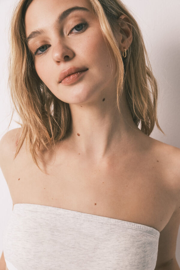 HI&BYE Grey bandeau bra grey