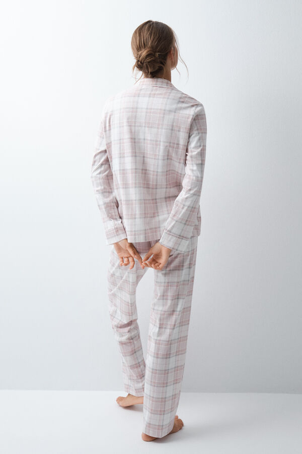 Women'secret Plaid cotton classic pyjamas grey