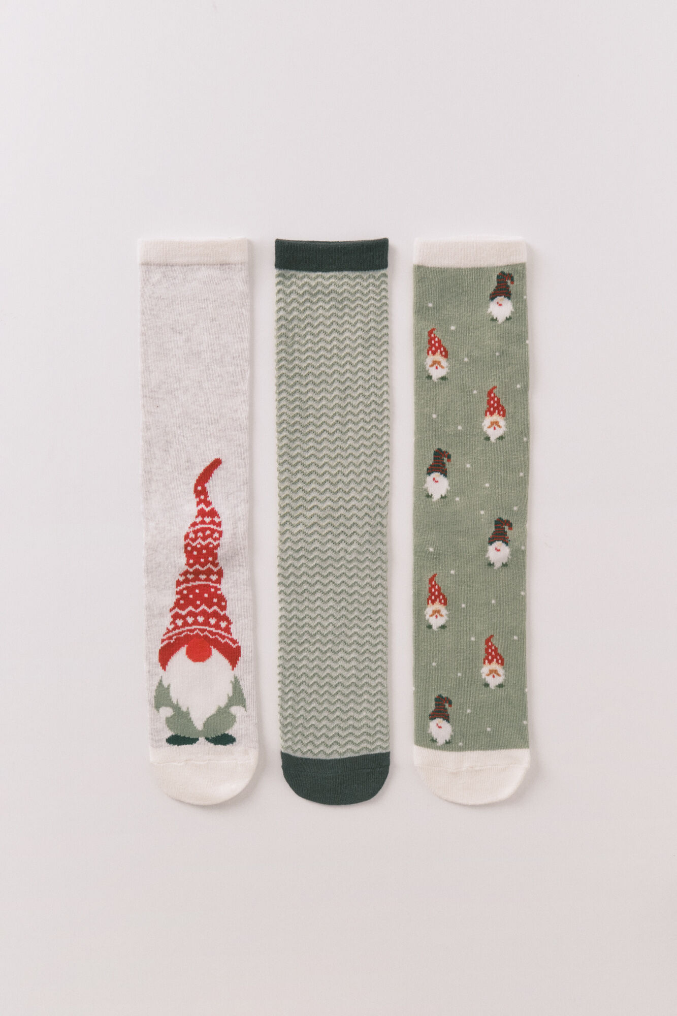 Women'secret Pack of 3 long cotton gnome socks