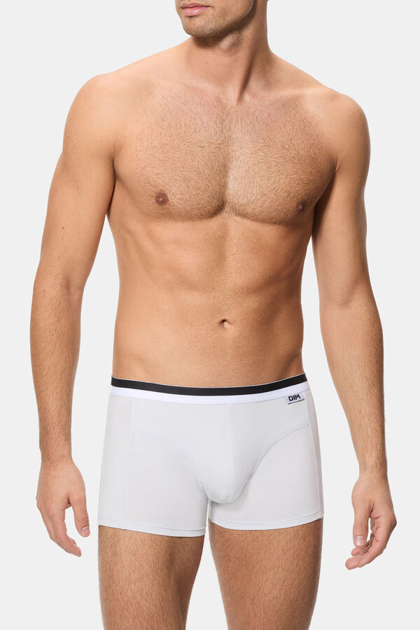DIM Pacote com 2 boxers de algod&atilde;o el&aacute;stico estampado