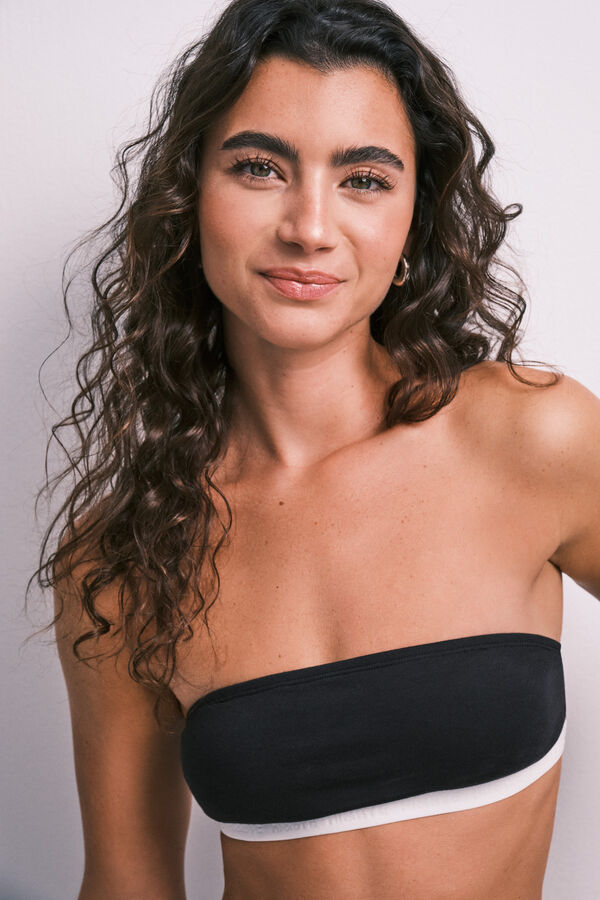 HI&BYE Crni top bandeau grudnjak Crna