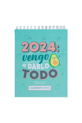 Womensecret Small 2024 desktop calendar rávasalt mintás