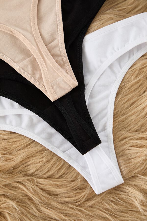 Trendyol Pack de 3 bragas brasile&ntilde;as estampado