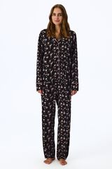 Penti Long Sleeve Pyjama Set black