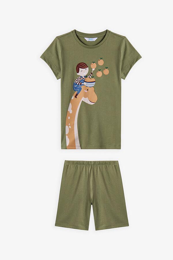 Penti Pack 2 pijamas cortos infantiles safari kaki