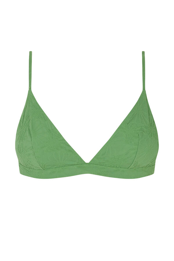 Womensecret Pistachio sporty bikini top green