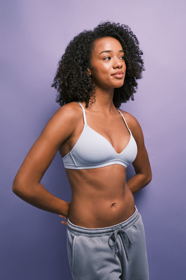HI&BYE Green padded triangle bra green