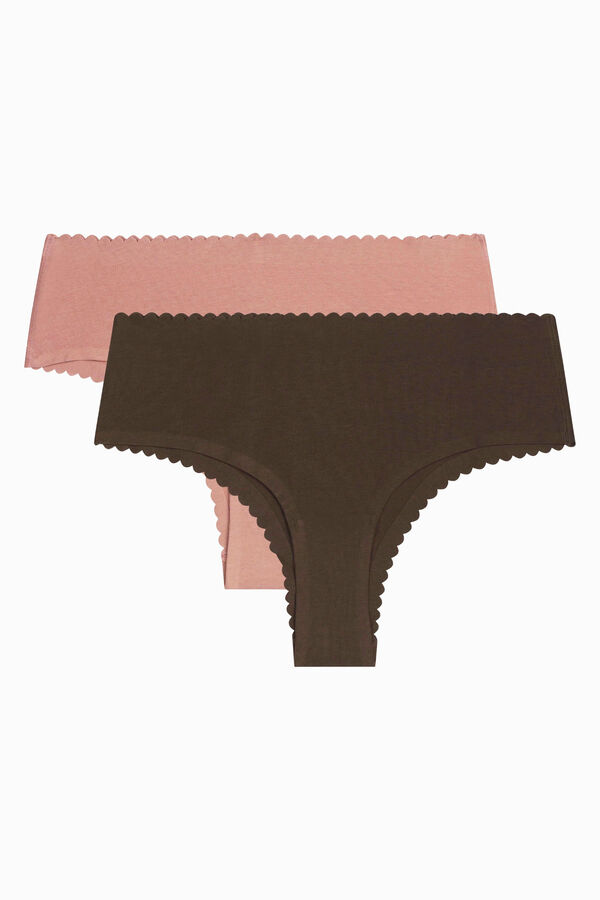 DIM Pack of 2 seamless hipster panties printed