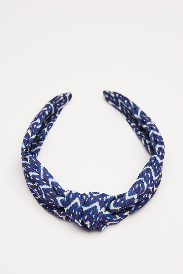 Womensecret Serre-tête cheveux nœud zigzag bleu