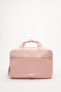 Womensecret Large pink travel vanity case with logo pink
