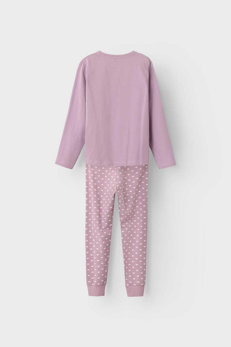 Womensecret Girls' pyjamas with message rózsaszín