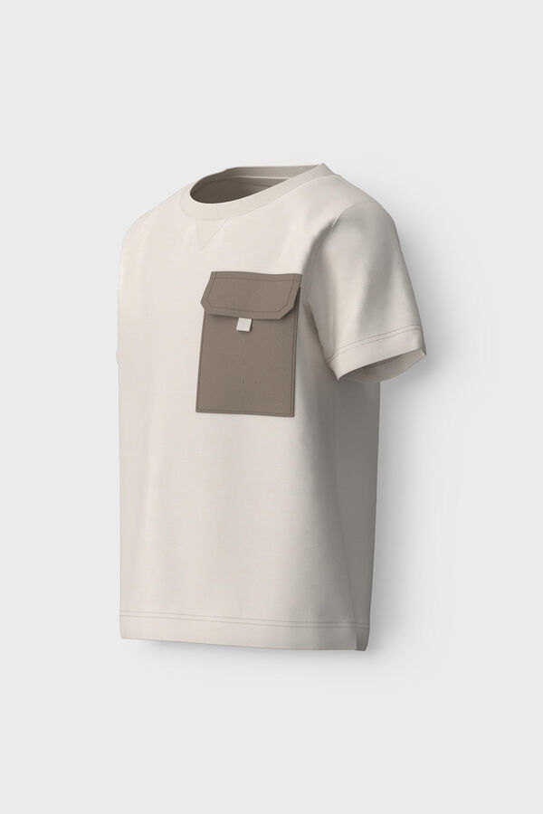 Womensecret T-Shirt Jungen Taschendetail Weiß