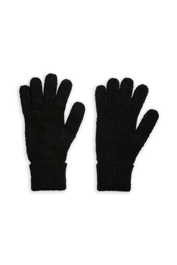 Pieces Knit gloves black